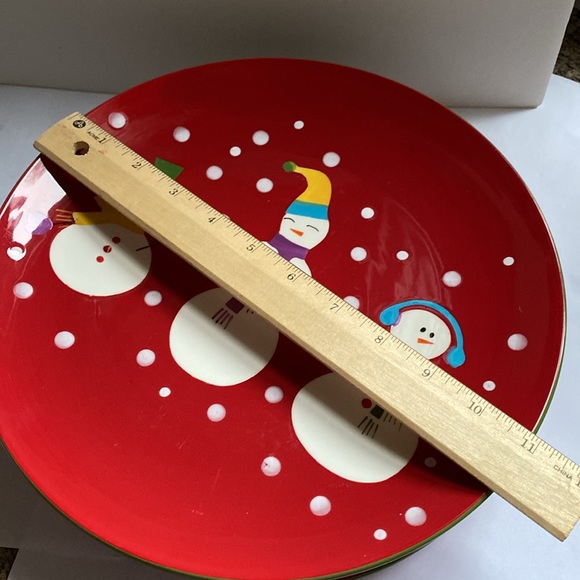 Lot of Pier 1 dinner plates. Snowball design. EUC. Set of 5 - Picture 2 of 6